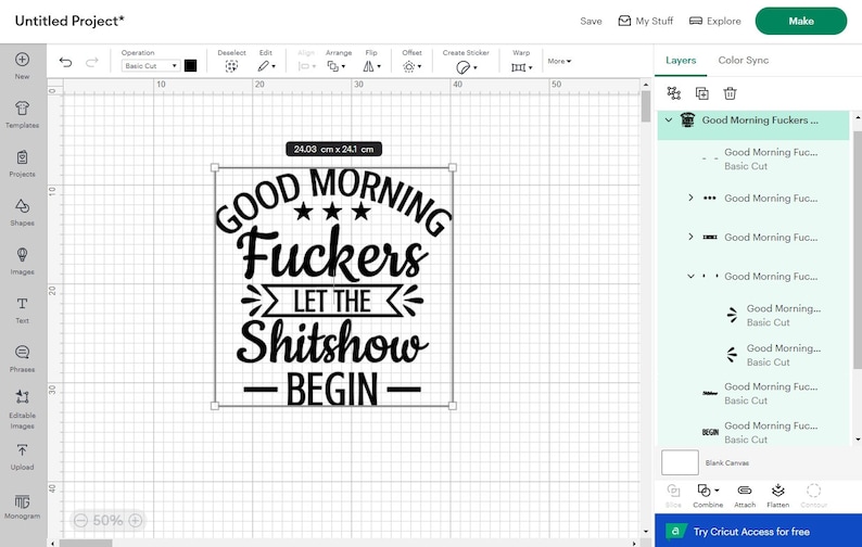 Good Morning Fuckers Shitshow SVG: grappige sarcastische volwassen humor, Cricut Cut-bestanden, digitale download afbeelding 2
