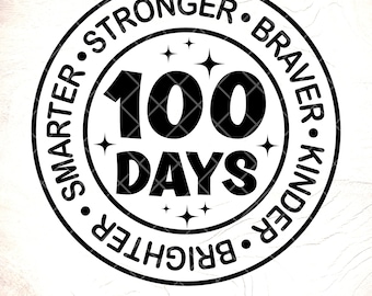 100 Days of School SVG: Back to School,Kids Shirt Design,Cricut Cut Files, Digital Download