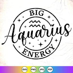 Grand Verseau énergie SVG, svg signe du zodiaque, Svg astrologique, astrologie Svg, foi svg, svg Constellation signe, fichiers à téléchargement immédiat pour Cricut