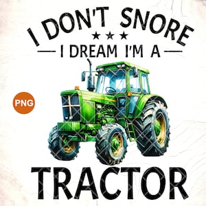 Watercolor Tractor PNG: Funny Farmer Gift, Farm Shirts (Digital Files)
