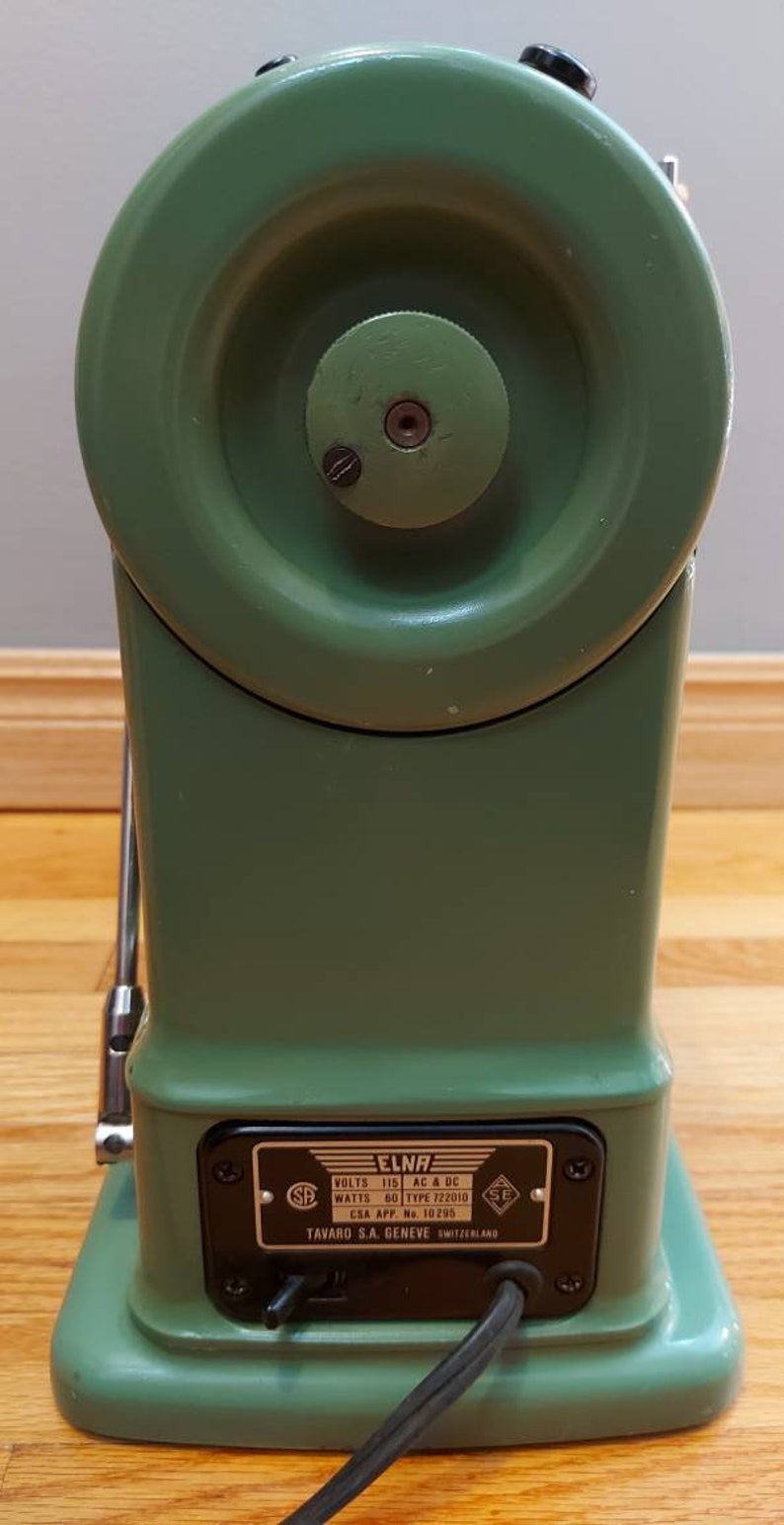 Elna Supermatic 722010 Vintage Green Sewing Machine With Case Etsy