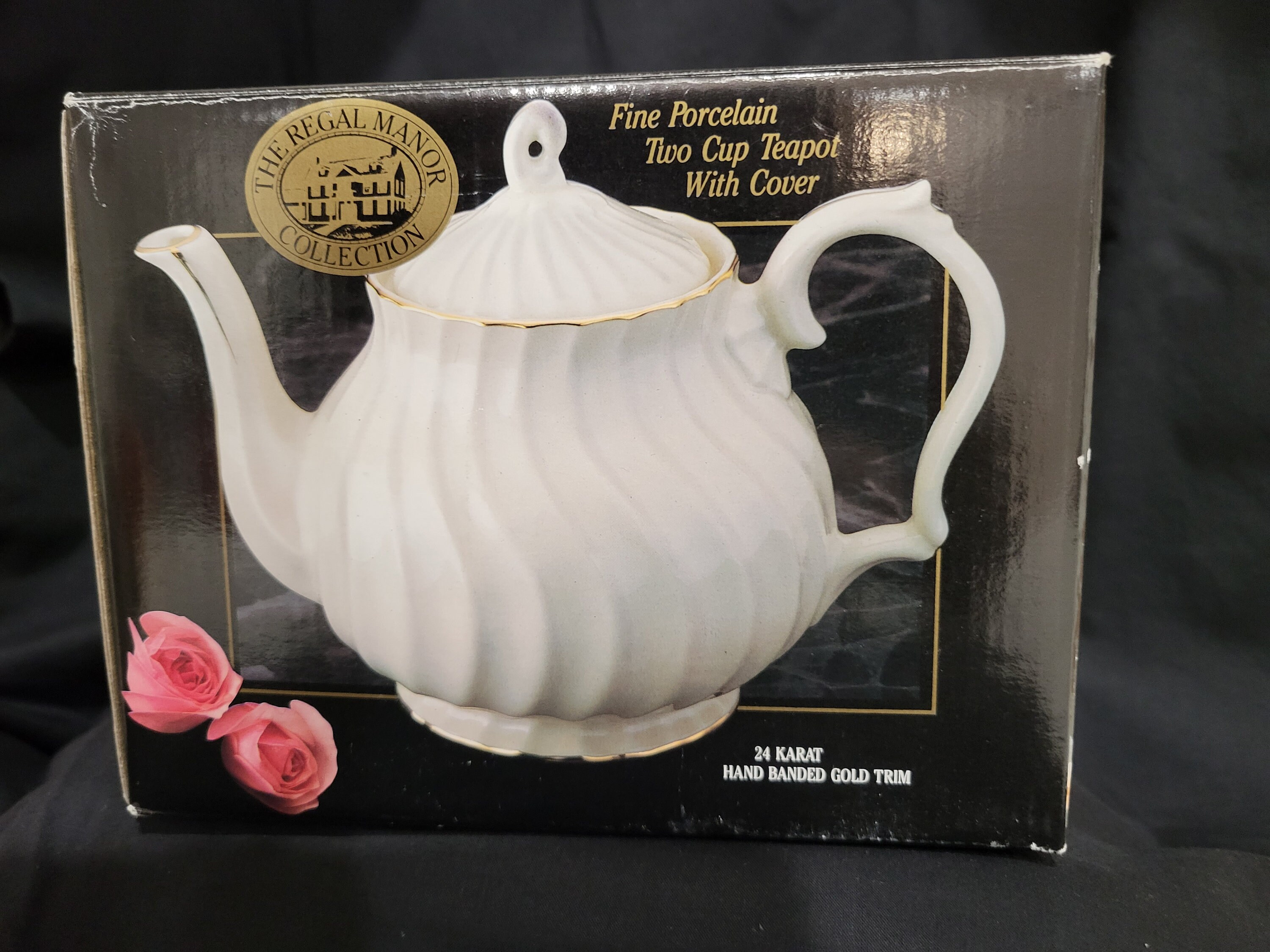 Vintage Teapot Regal Manor Teapot Robinson Design Group Fine China 1989