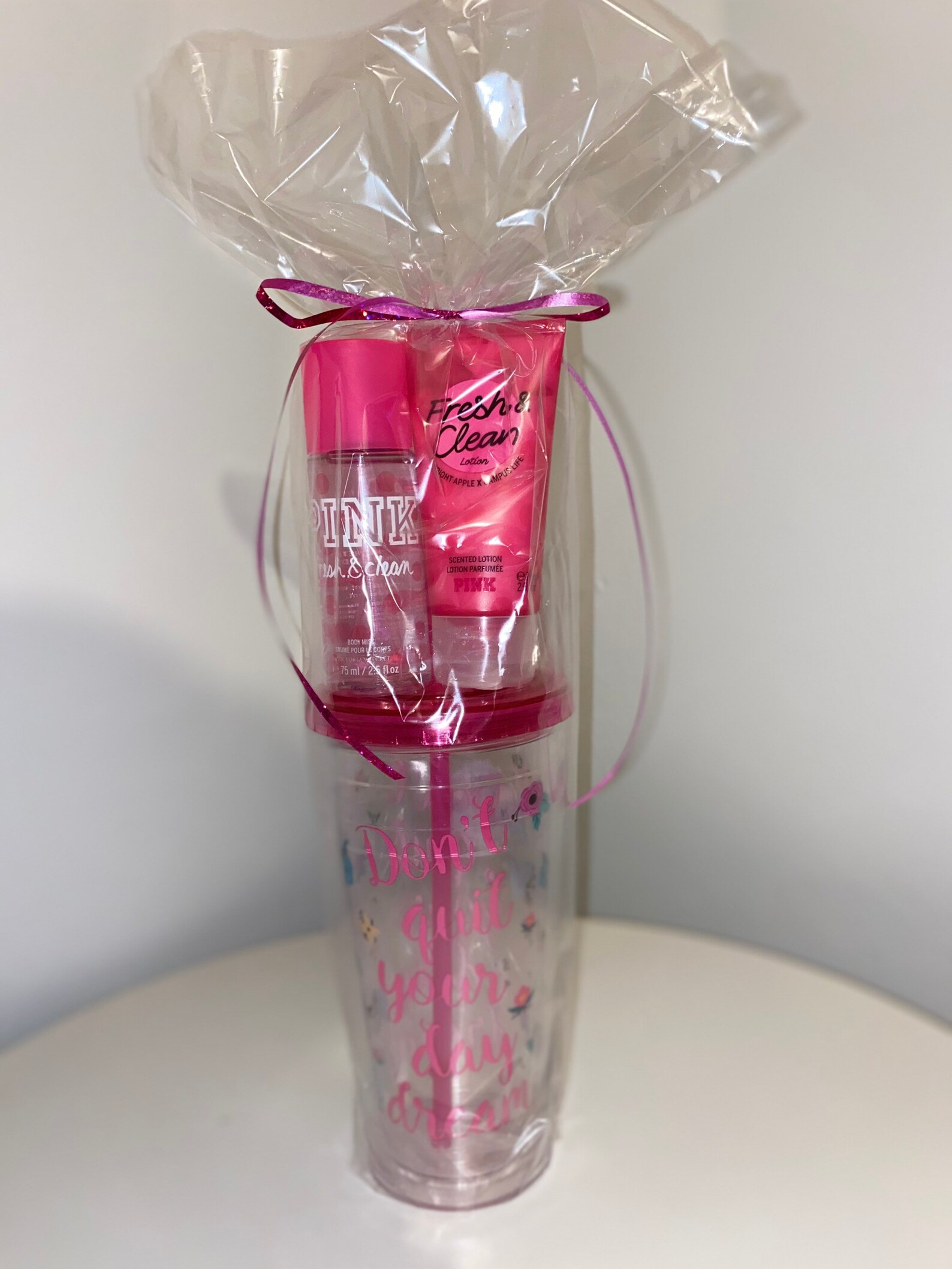 Victoria secret PINK set with tumbler Etsy