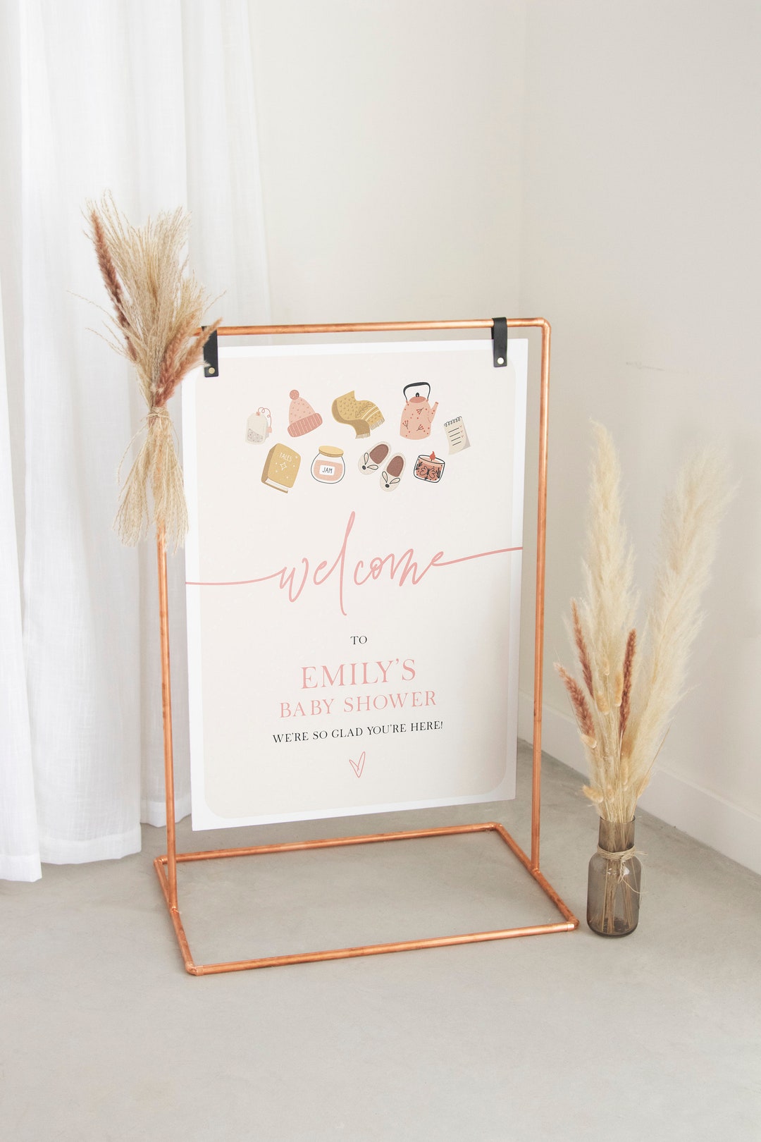 Favorite Things Party Welcome Sign Template, Printable Pink Christmas ...