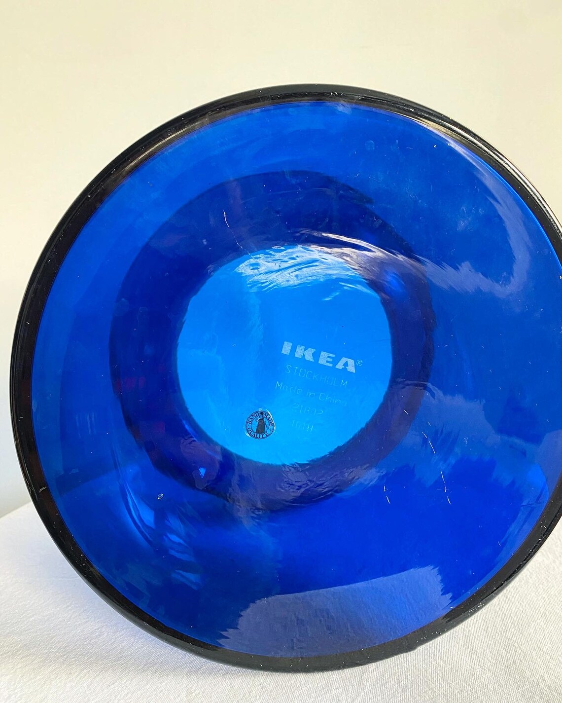 Vintage Ikea Stockholm by Anne Nilsson Blue/Cobalt Glass Vase Etsy