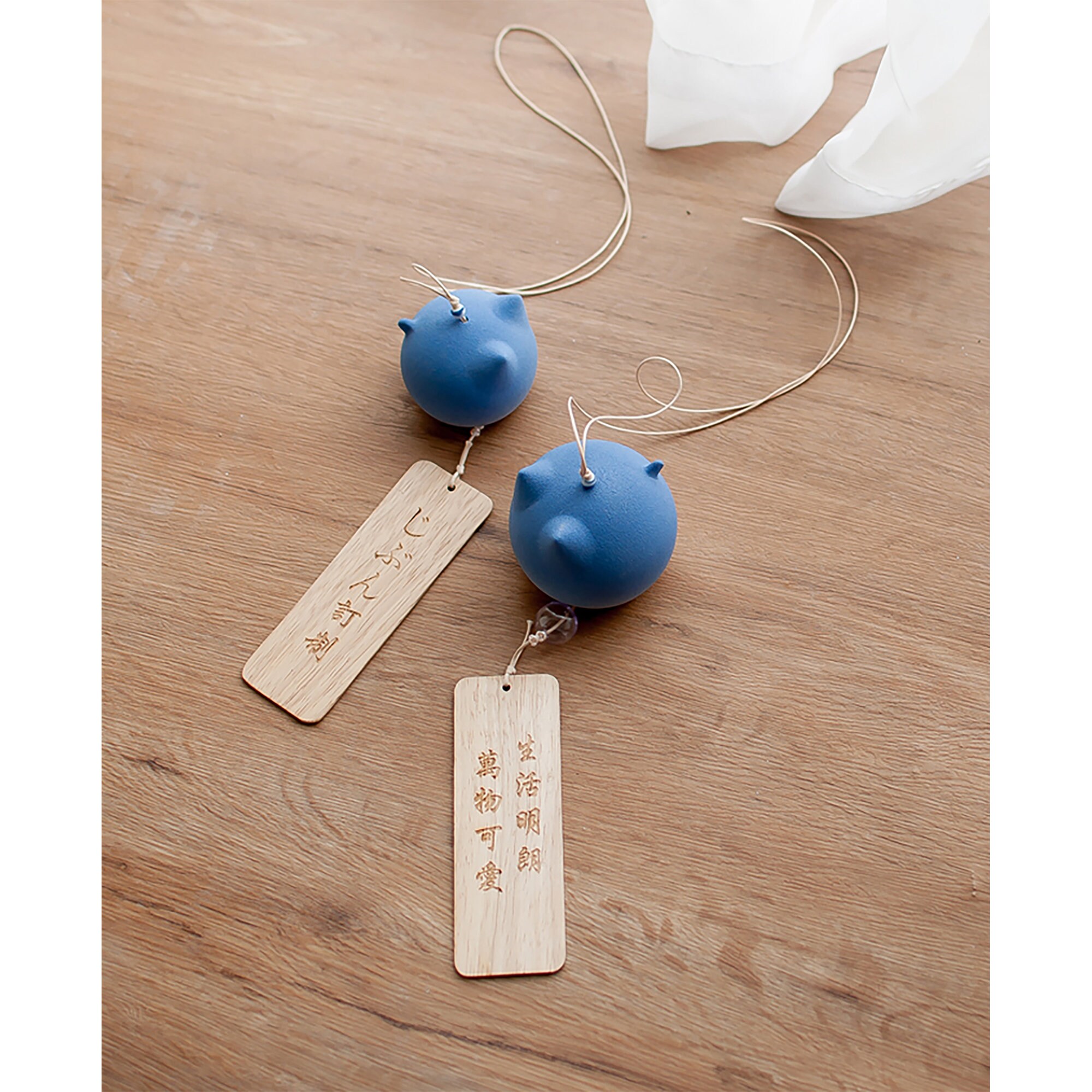 Japanese ceramic wind chimesCustom wooden sign text retro Etsy