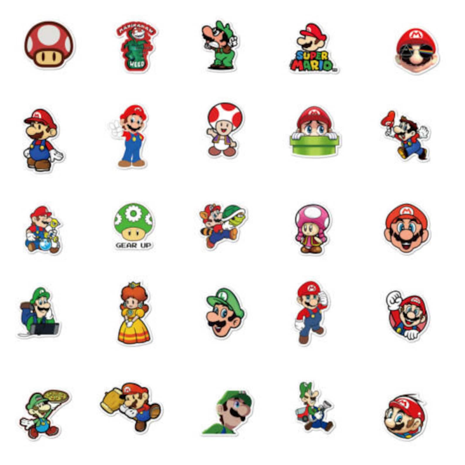 Super Mario Assorted Sticker | Etsy