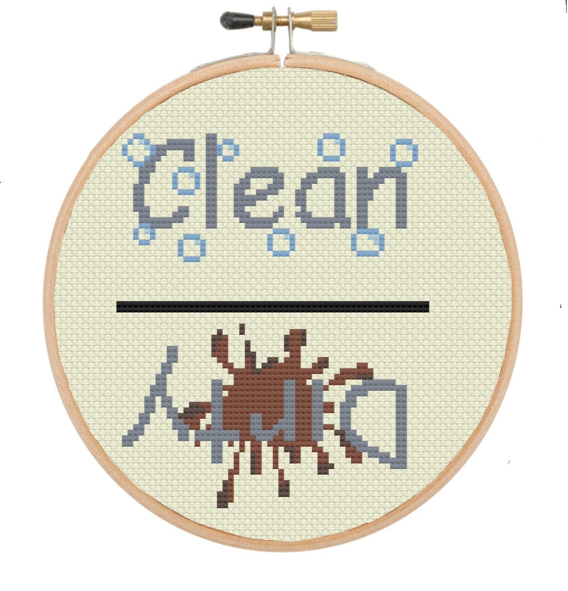Dishwasher Clean Dirty Cross Stitch Pattern Dishwasher decal Etsy