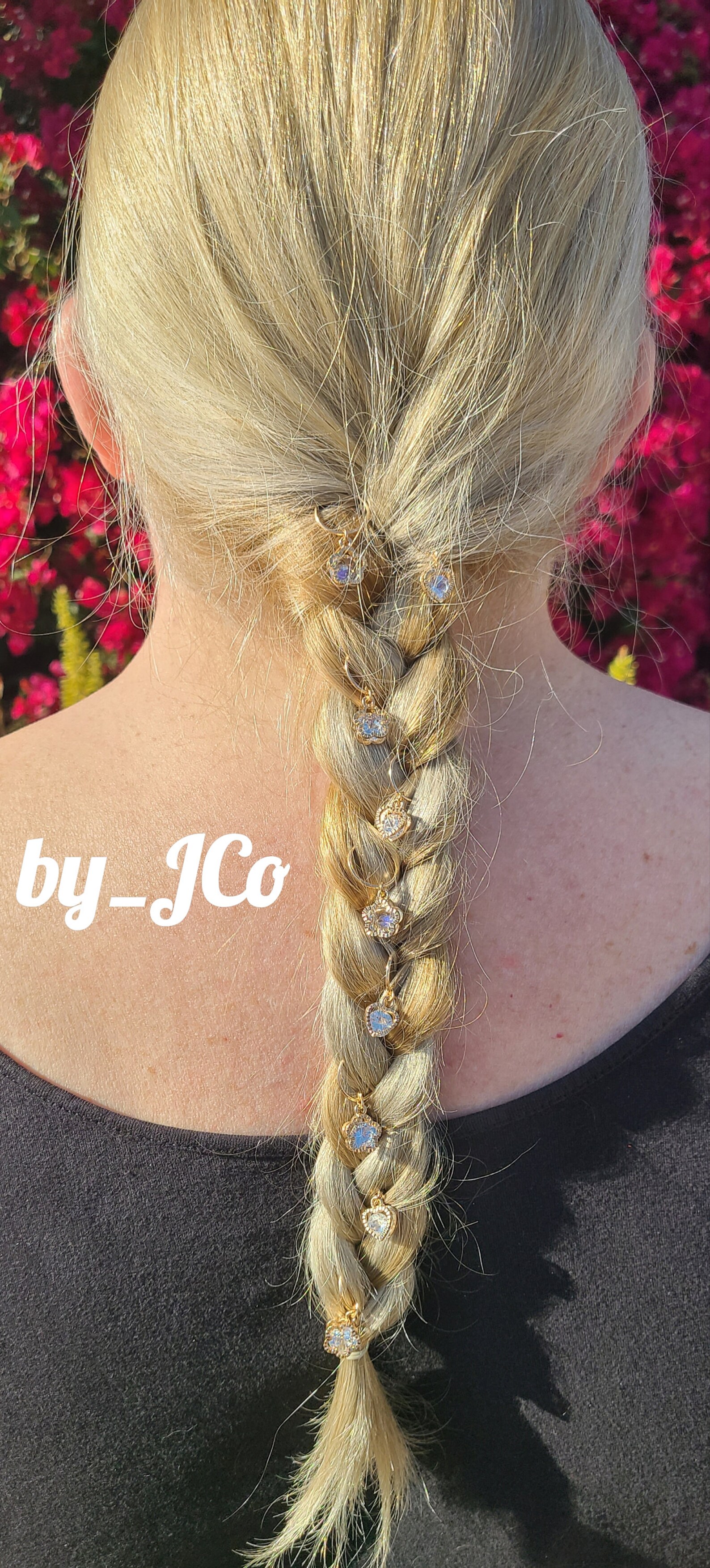 Elegance Set Of 10 Gold Hair Rings Braid Rings Flower Hair Etsy UK