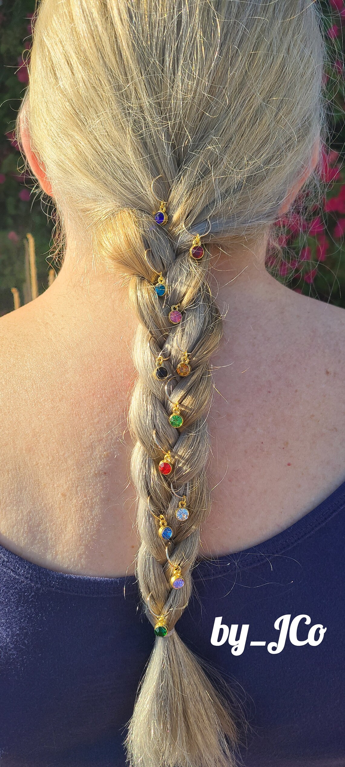 Luxury Gem Set of 12 Gold Hair Rings Braid Rings Hair Jewelry Etsy