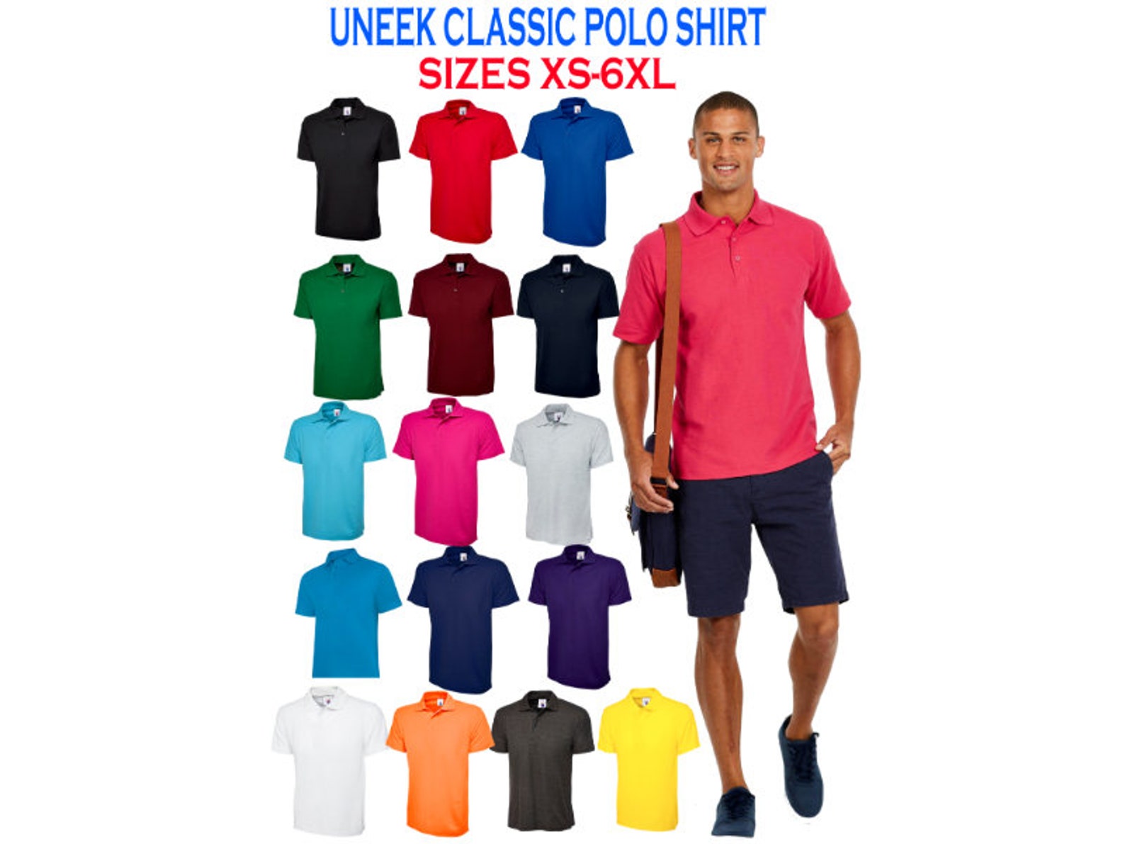 uneek classic polo shirt uc101