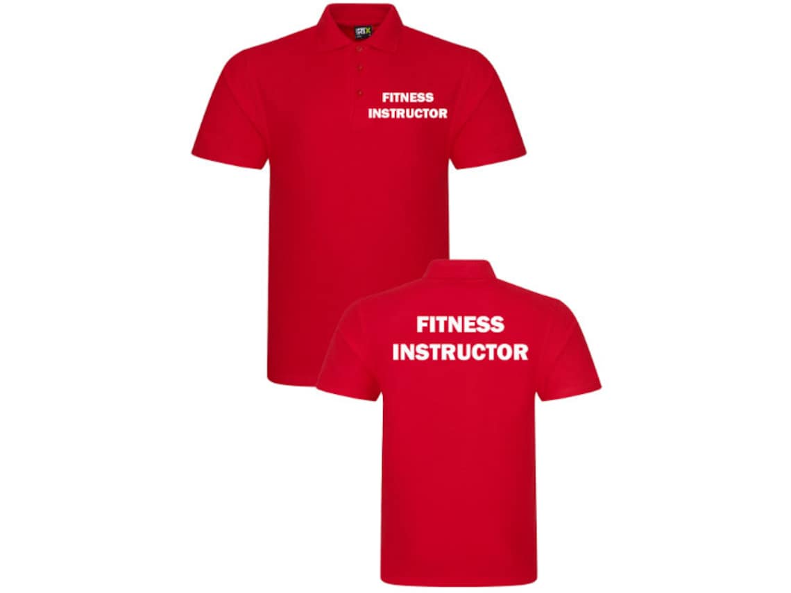 Fitness Instructor PoloCamisa DE TRABAJO GIMNASIO Entrenador Etsy