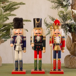 Personalized Christmas gifts, Painted Nutcracker, Creative 30CM Nutcracker, King Soldier Nutcracker, Holiday Gift