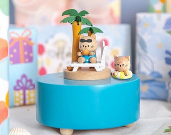 Personalisierte Holzspieluhr: Du bist mein Sonnenschein, graviertes Andenken