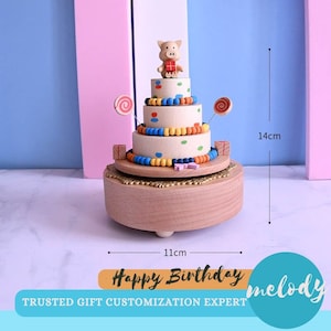 Personalized wooden handmade music box,Customized Music Box,Birthday Gifts,Unique Gift,Special Keepsake