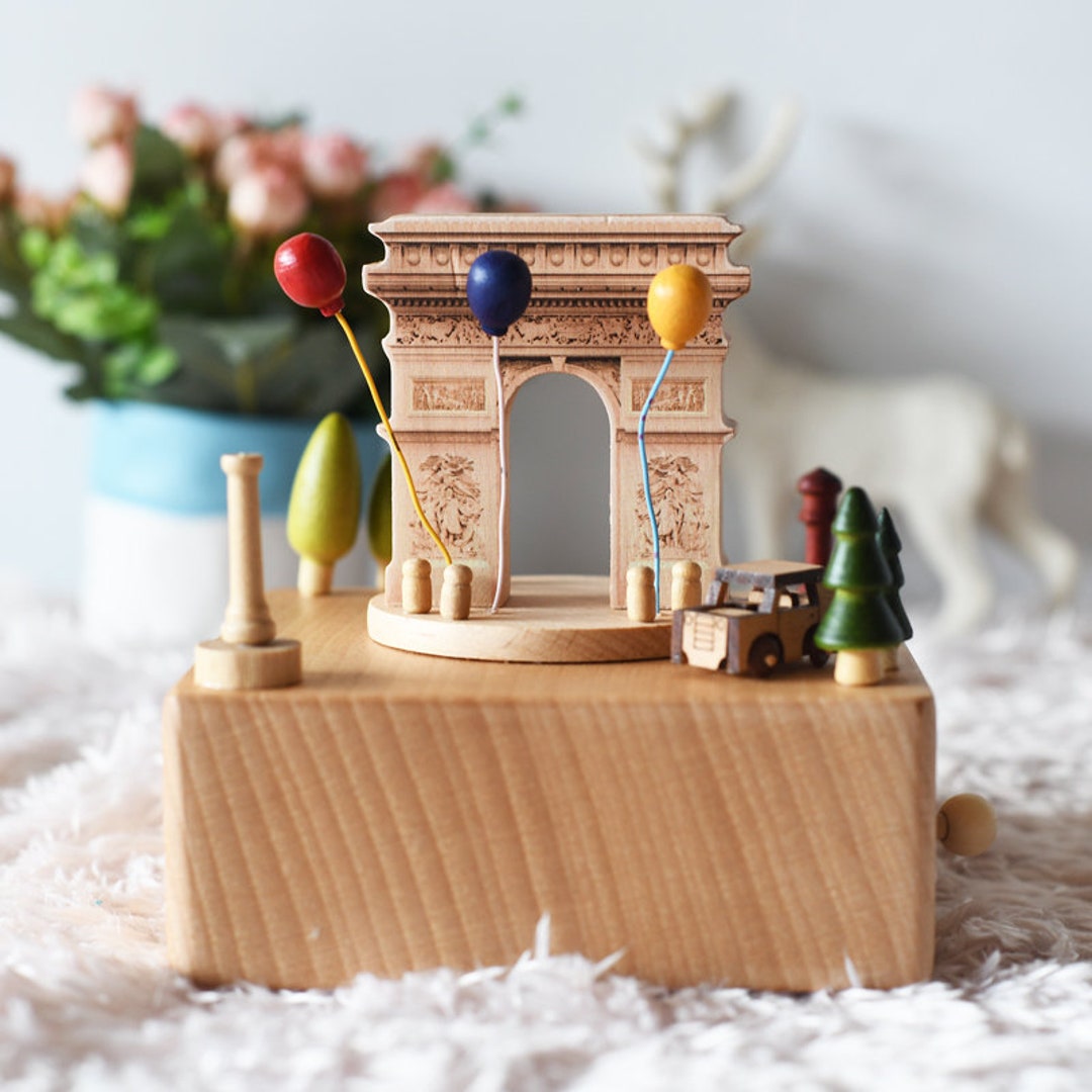 Creastive Surprise Song‘piano Jewelry Box - Personalized Engraved Wooden Music Box, Handmade Keepsake Gift For Bridesmaid, Wedding, Mother's Day
