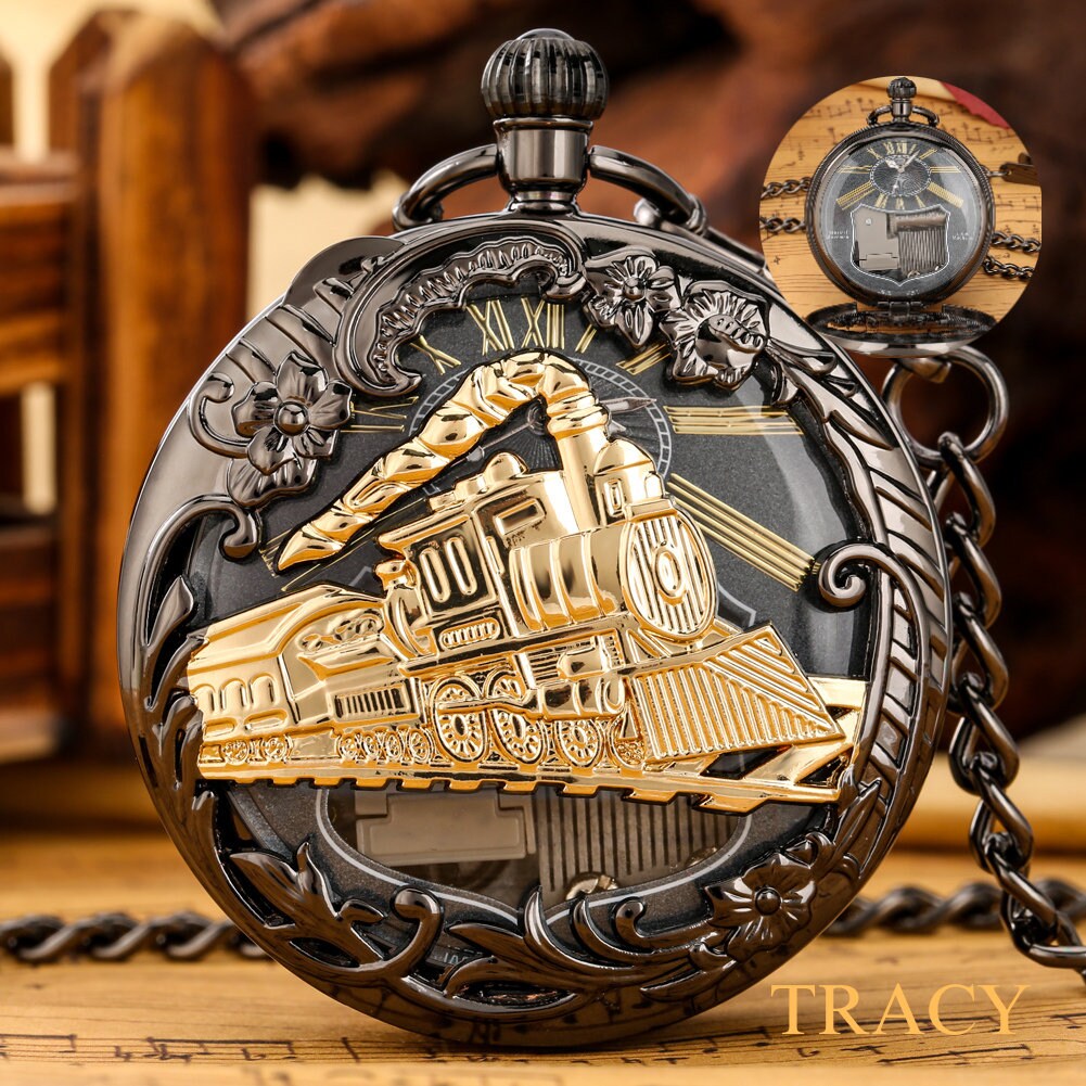 Pocket Watch With Train Australia