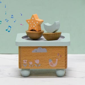 Personalisierte Sternenhimmel Spieluhr, benutzerdefinierte hölzerne Spieluhr, kreative Drehspieluhr, Weihnachtsgeschenk, einzigartiges Geschenk, Geburtstagsgeschenk