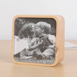 Personalized Wood Photo Frame Music Box: Engraved Keepsake Gift image 5