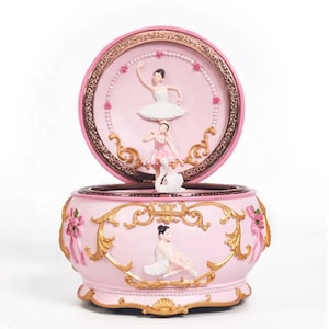 Caja de música de ballet giratoria iluminada personalizada, caja de música grabada personalizada, regalo de cumpleaños, regalo de bautizo, regalo de aniversario, regalo para ella