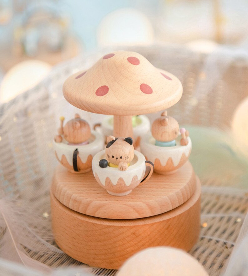 Personalized Wooden Music Box Cat Paradise Music Box Etsy