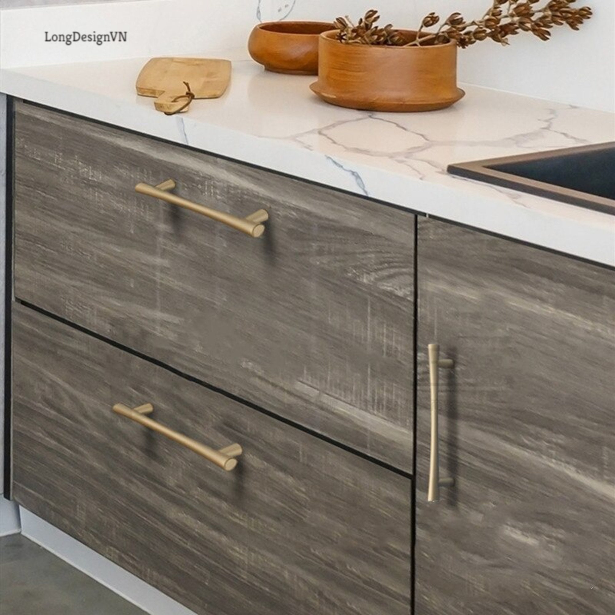 Champagne Gold Handles Drawer Knobs Kitchen Cupboard Etsy