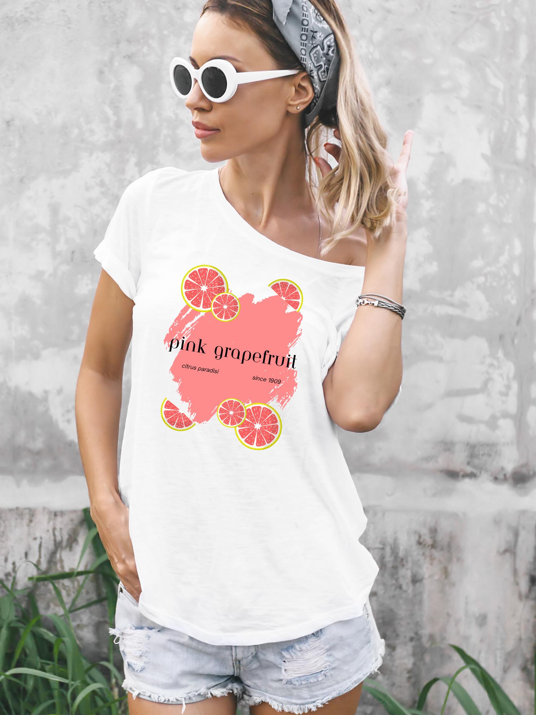 Fruit Pink Pomelo Ropa Blusas Para Short De Mezclilla SHORT DENIM