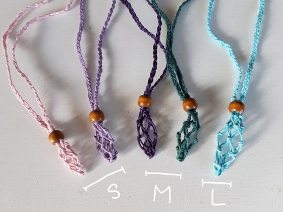 How to Make an Interchangeable Macrame Crystal Necklace