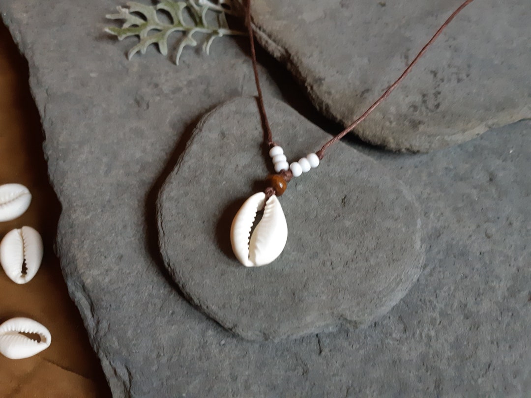 Single Real Cowrie Shell Necklace. Natural Handmade Jewelry. Surf Jewelry for Men and Women Tribal Sea Jewelry Handmade African Necklace Etsy Canada