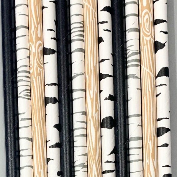 Birch Paper Straws Etsy
