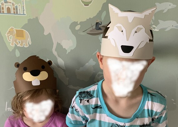 Animal Hats cardstock party Crafts 