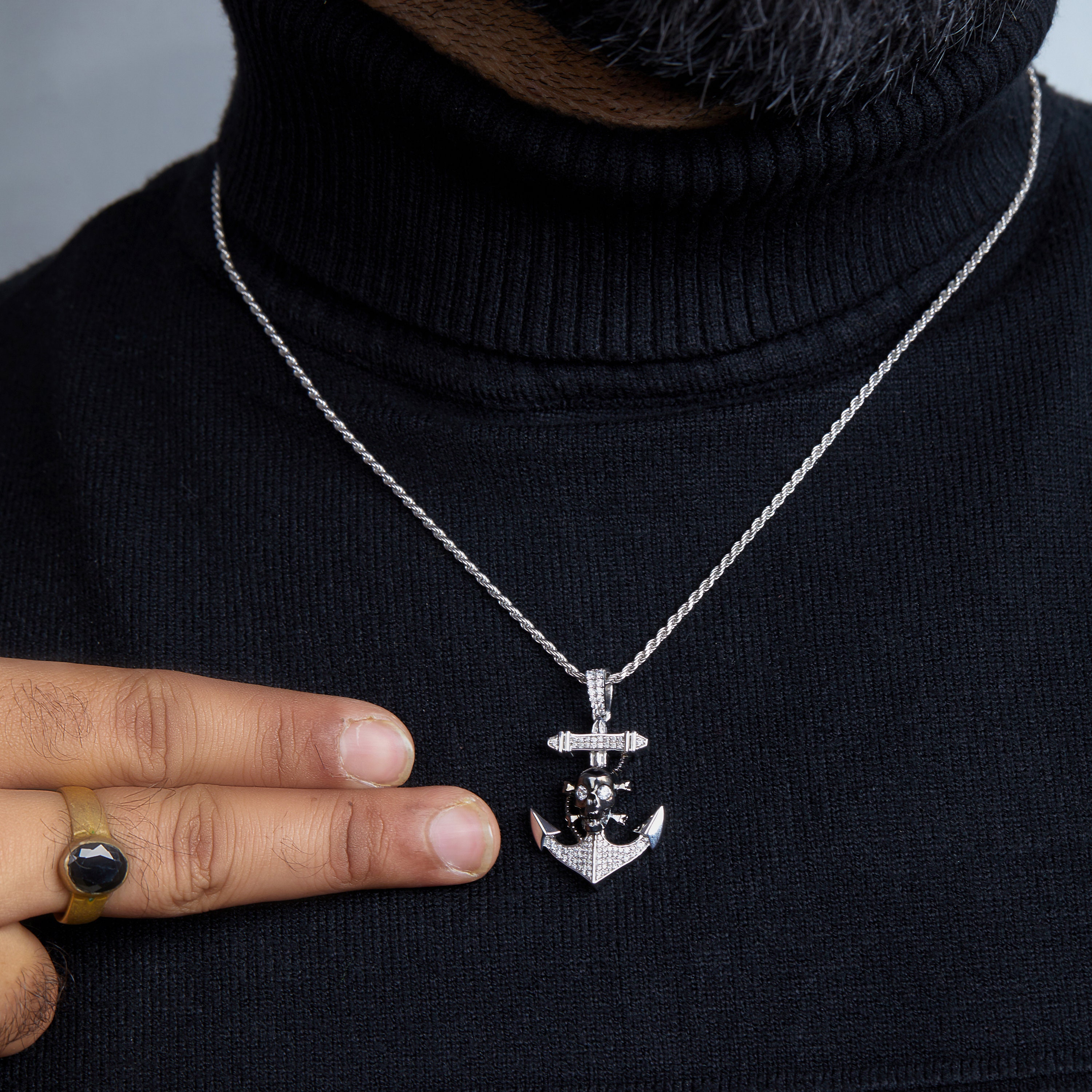 ネックレス・ペンダント [SURGERY]SURGERY ICE CLOVER LOGO NECKLACE SURGERY】24ss surgery ice clover logo necklace (SURGERY