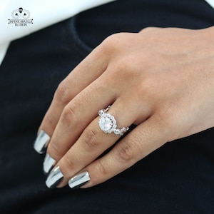 Skull Diamond Engagement Ring For Women, 1.70CT Diamond Skull Ring Womens, Skull Wedding Ring, Gothic Ring Skull Jewelry 925 Sterling Silver