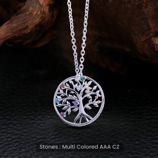 YAFEINI Collana Con Ciondolo Ancora E Albero Della Vita - Argento Sterling 925, Gioiello Vintage Per Donna