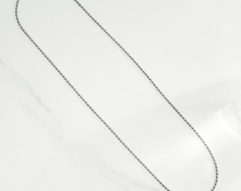 Catenina Argento Collana In Argento Sterling 925 A Corda - Taglio Diamante, Anti-Appannamento, Tutte Le Lunghezze Catena Argento