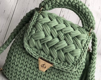 knitting bolsa personalised