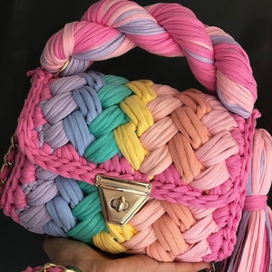 Handmade Colorful Crochet Bag