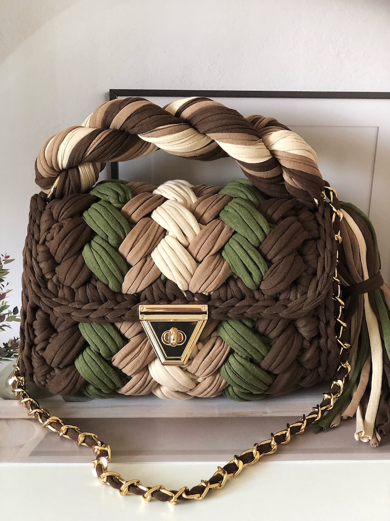 Multi Color Handmade Bag / Crochet Colorful Bag/ Personalized - Etsy
