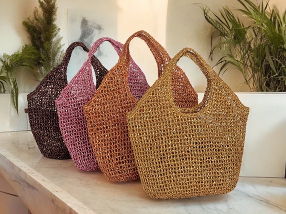 Bolso playa rafia grande sale