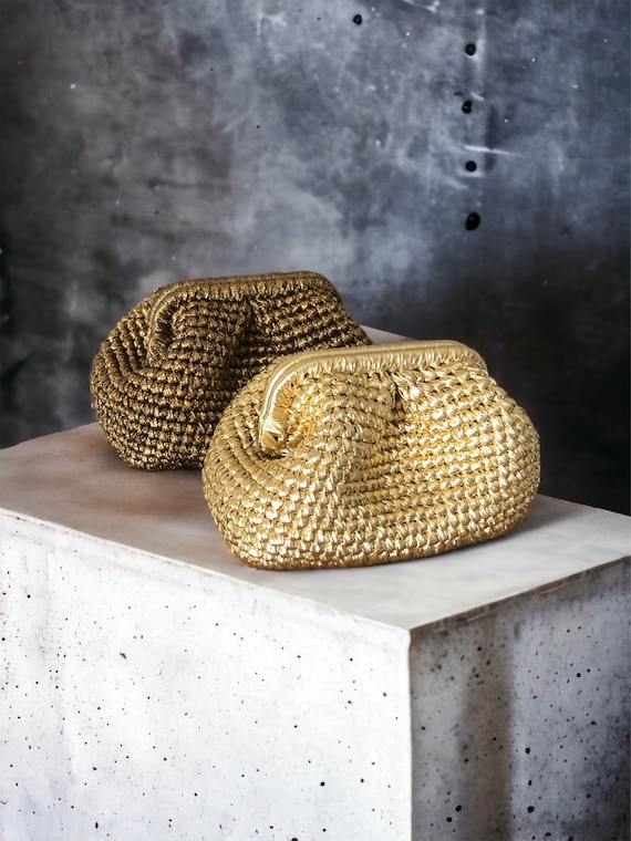 Bolso de ganchillo de embrague de boda bolso de mano de boda de