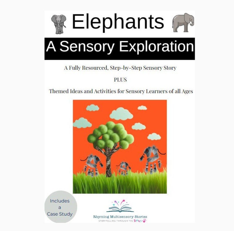 Elephants a Sensory Exploration Sensory Story plus Themed Ideas and Activities for Learners of all Ages image 1