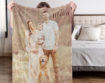 Personalized Photo Blanket, Photo Blanket Minky, Blanket Photo Collage, Custom Your Own Photo Blanket, Family Photo Gift, Mother's Day Gift