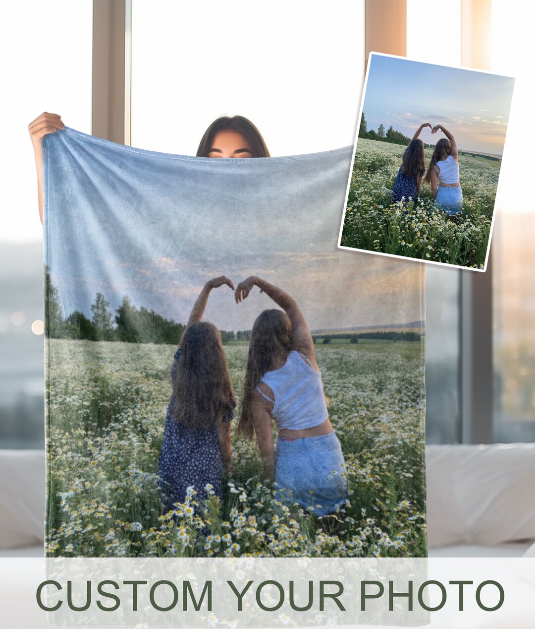 Custom Your Photo Blanket, Collage Photo Blanket, Make Your Own Blanket