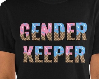 Gender Keeper Short-Sleeve Unisex T-Shirt, What's the Scoop shirt, Ice Cream Gender Reveal party