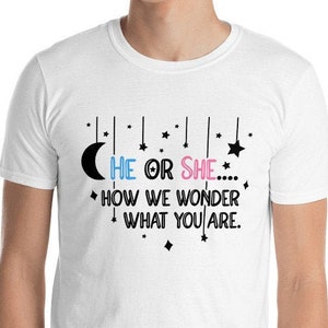 T-shirt unisexe à manches courtes Little Star, chemise de révélation de genre Twinkle Little Star, chemise de révélation de genre, fête de révélation de sexe