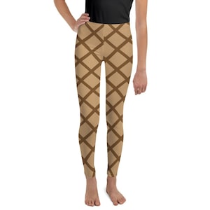 Waffeltüte Jugend Leggings, Halloween-Kostüm, Eis Kostüm, Eis Geburtstag Leggings, Was ist die Schaufel Gender Reveal Leggings