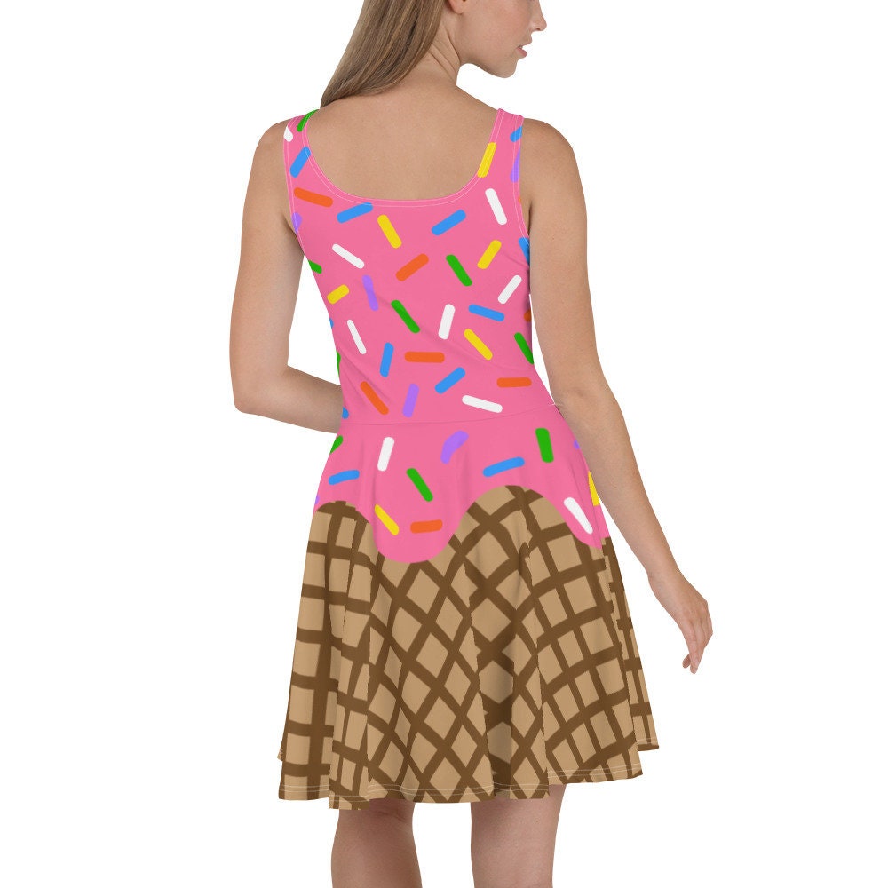 plus size ice cream dress Ice Cream Women's Plus Size V-neck Dress With Waistband Ambrie