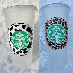 Cow print starbucks cup/cheetah print starbucks cup/cow cup/cheetah cup/cow print cup/Cheetah print cup/cow tumbler/Cheetah tumbler/Animal