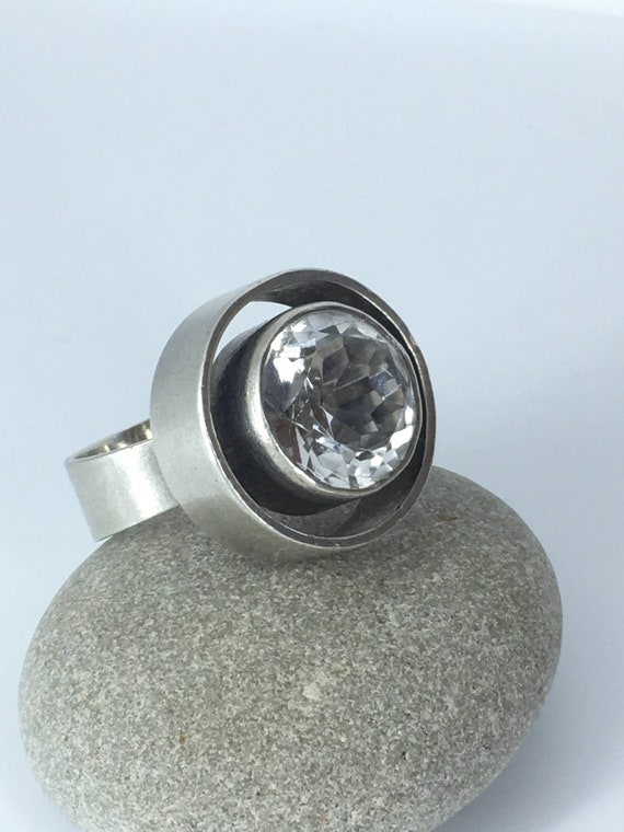 Vintage Niels Erik From Modernist Statement Ring,… - image 1