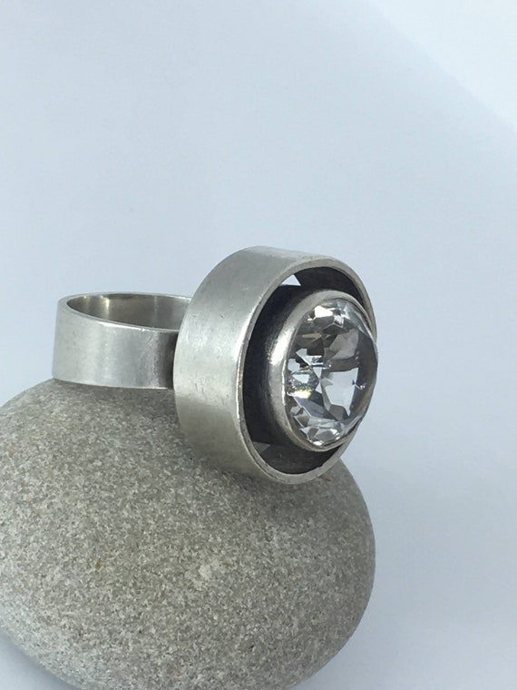 Vintage Niels Erik From Modernist Statement Ring,… - image 6